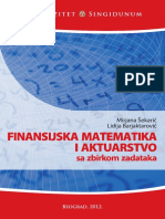 US - Finansijska Matematika I Aktuarstvo Sa Zbirkom Zadataka PDF
