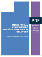 Taller Practico Creacion de Sitios Web Usando Html5 y Css