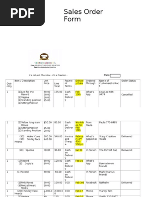 Sales Order
