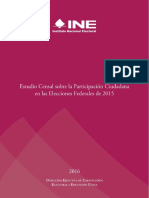 Estudio Censal Sobre La Participación Electoral en Las Elecciones Federales de 2015