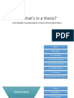 So Whats in A Thesis