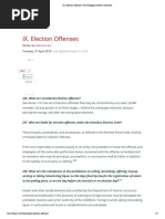 XII. Election Offenses