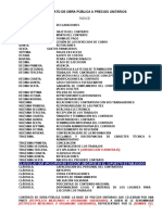 III Modelo de Contrato Institucional Obra Pública Precios Unitarios 29 Octubre2010