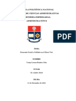 Ensayo. Economía Social y Solidaria