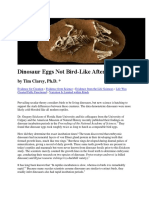 Dinosaur Eggs Not Bird-Like After All