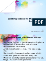 Presentasi Manuscript Writing Overview