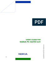 Nokia PC Suite 6.41: User'S Guide For