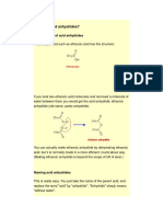 What are acid anhydrides? Structure and properties