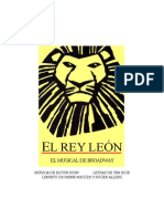 El Rey Leon Libreto Broadway