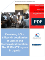 Examining JICA's Efficacy in Localization of Science and Mathematics Education: The SESEMAT Program in Uganda