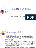 Nhập Môn Tư Duy Phản Biện