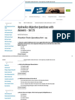 Hydraulics Objective Questions With Answers - Set 25 - Engineering, Competitive Exams and Jobs PDF