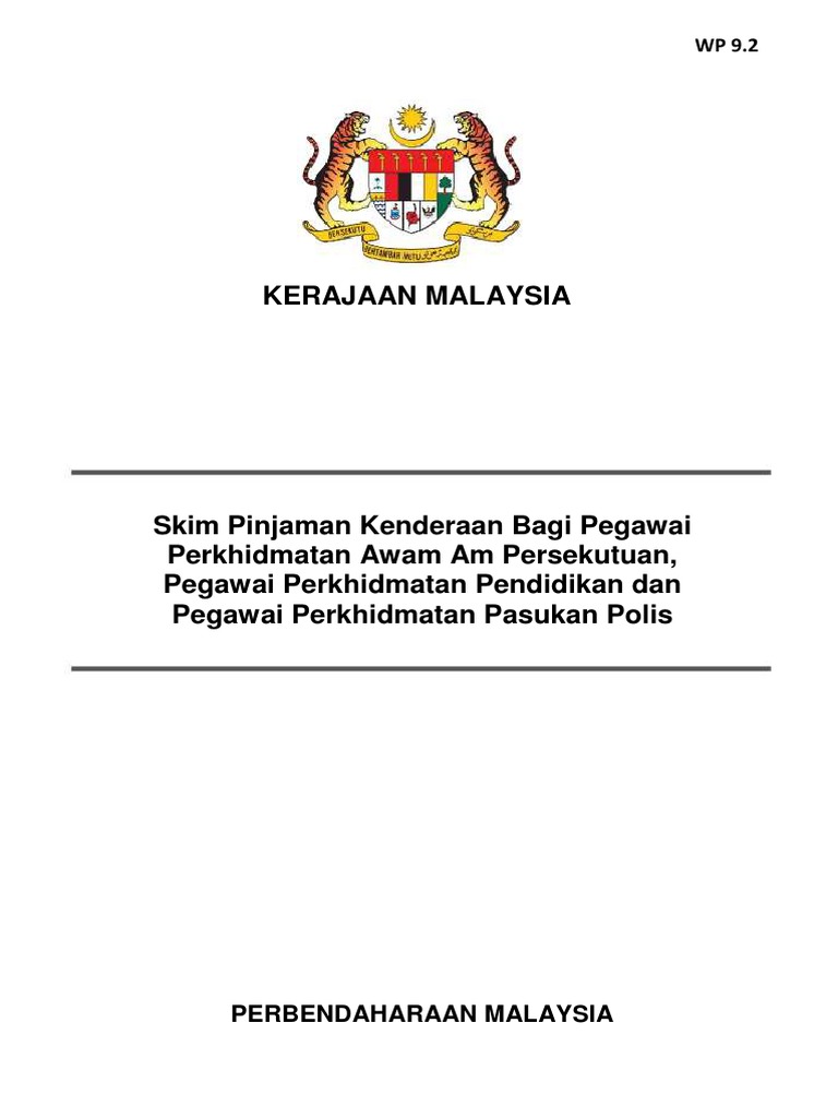 pekeliling pinjaman kenderaan