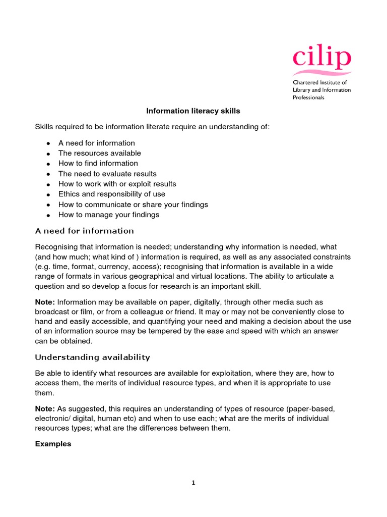 Essential Information Literacy Skills | PDF | Web Search Engine | Bias