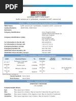 MSDS Buffer Solution PH 4.0