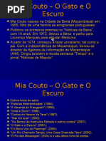O Gato e o Escuro -Guião