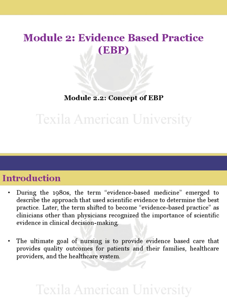 Understanding Evidence-Based Practice | PDF | Evidence Based Practice ...