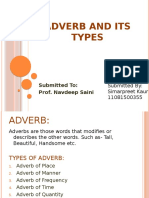 Adverb and Its Types