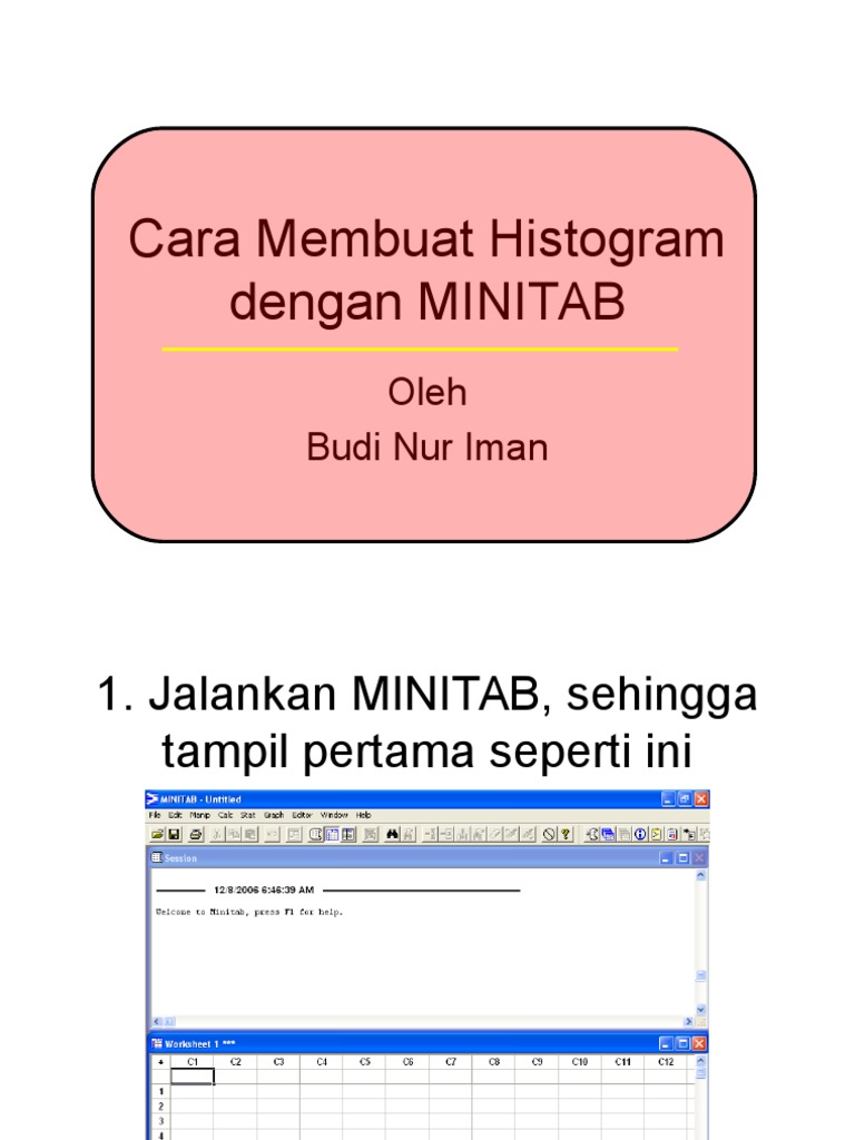 Cara Membuat Histogram Dengan Minitab Pdf