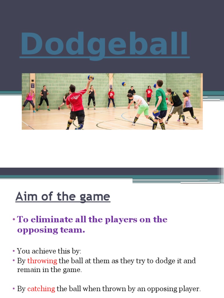 Dodgeball Powerpoint PDF Ball Games Sports Rules And Regulations