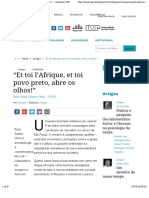 "Et Toi L'afrique, Et Toi Povo Preto, Abre Os Olhos!" - Jornal Da USP
