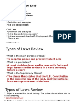 types of law review