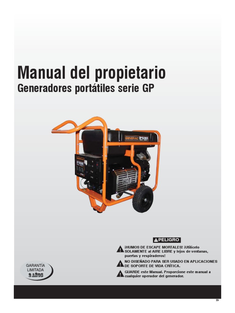 Manual Generac Gp15000