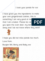 Letter From Burglar Bill
