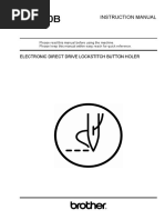 Instruction Manual Brother Automatic Button Hole HE 800B PDF