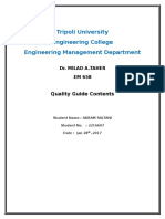 Tripoli University Engineering College Engineering Management Department