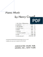 Cowell Piano Music PDF