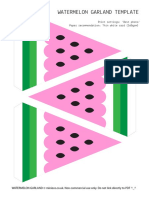 Watermelon Bunting PDF