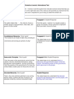 Dialectical Journal Types of Government