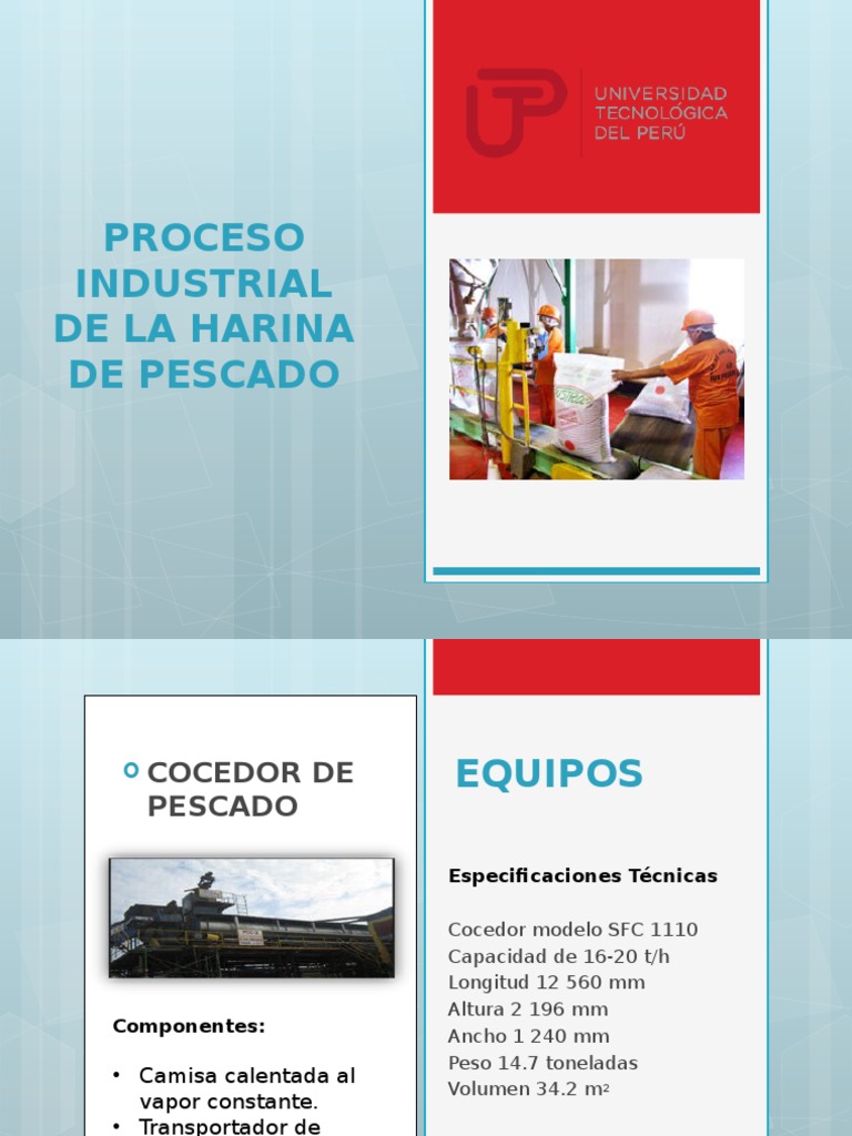 Procesos Industrial Harina de Pescado Humedad Evaporación Prueba