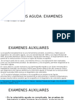 Colecisititis Aguda Examenes Auxiliares