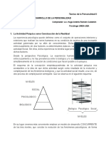 H) Procesos de Desarrollo de La Personalidad