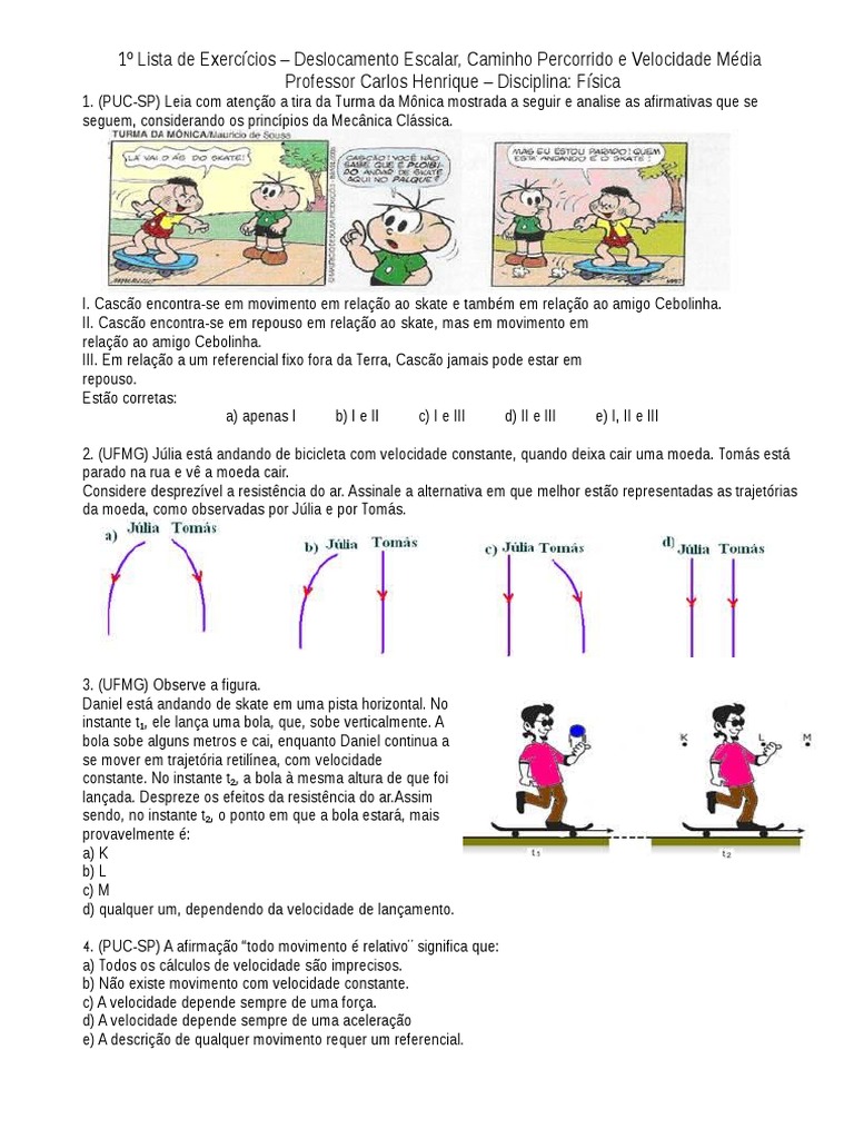 Grátis: Rapidez e Velocidade Média - Material Claro e Objetivo em PDF para  Estudo Rápido, image size:768x1024