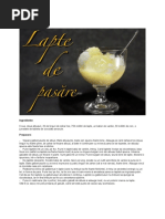 Lapte de Pasare