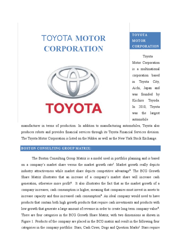 toyota case study higher business