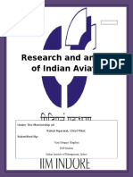 Research and Analysis of The Indian Aviation Industry