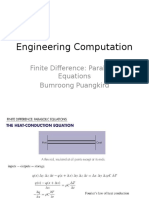 Engineering Computation: Finite Difference: Parabolic Equations Bumroong Puangkird