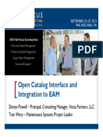 SAP - Open Catalog Interface and Integration To EAM