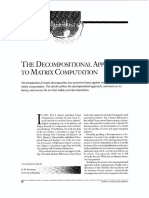 The Decompositional Approach To Matrix Computation