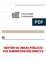 Gestión de Obras Públicas Por ADM DIRCTA