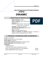 Ficha de Informação de Segurança de Produto Químico do Herbicida Dinamic