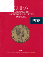 Cuba - Emisiones de Monedas y Biletes, 1915-1980