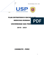 Plan Estrategico Escuela de Medicina Humana 2016 - 2021 Presentacion