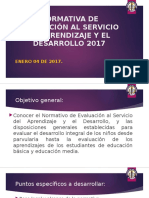 Normativa de Evaluación Al Servicio Del Prendizaje y