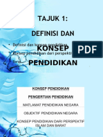 1.1 - Definisi Dan Konsep Pendidikan