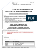 73-34-00 - (CFML) - Fuel Filter Clogging Warning System